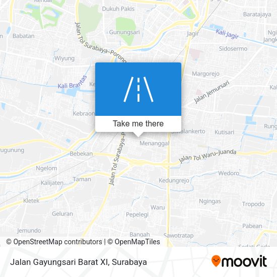 Jalan Gayungsari Barat XI map