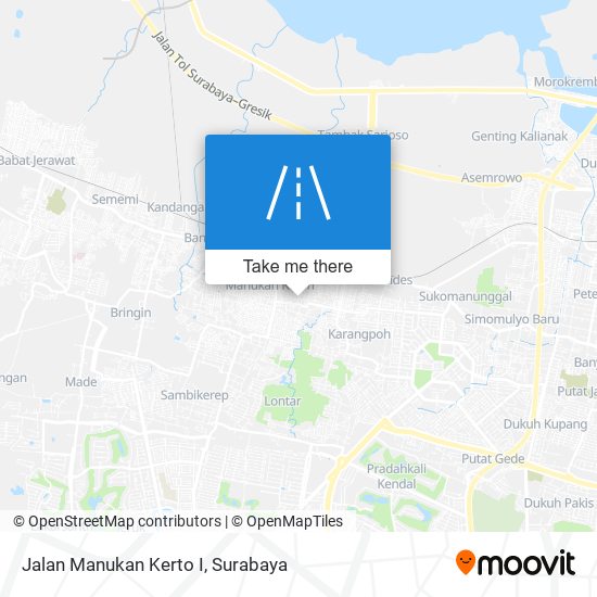 Jalan Manukan Kerto I map