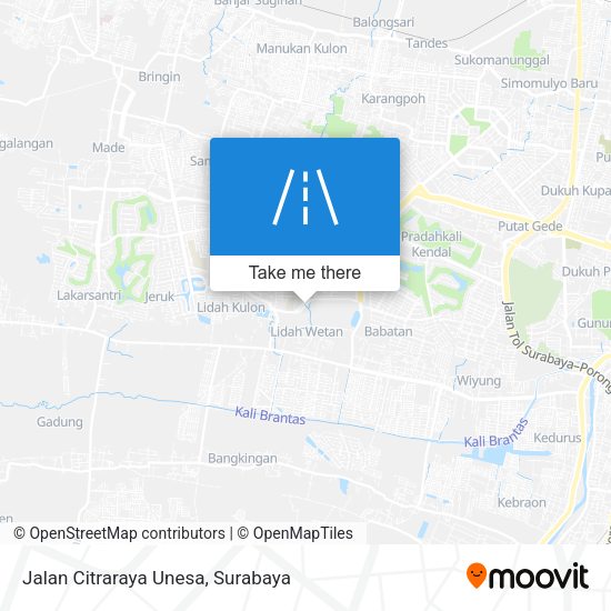Jalan Citraraya Unesa map