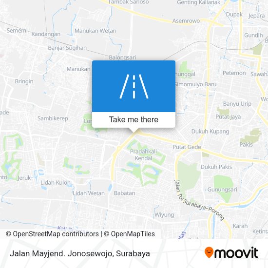 Jalan Mayjend. Jonosewojo map