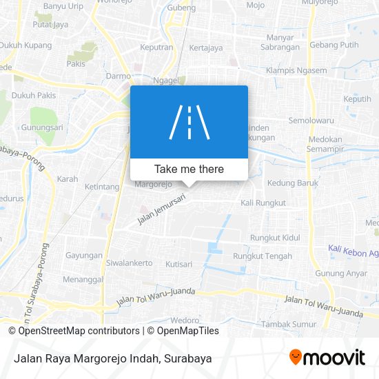 Jalan Raya Margorejo Indah map