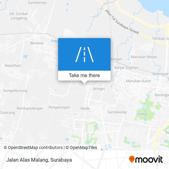 Jalan Alas Malang map