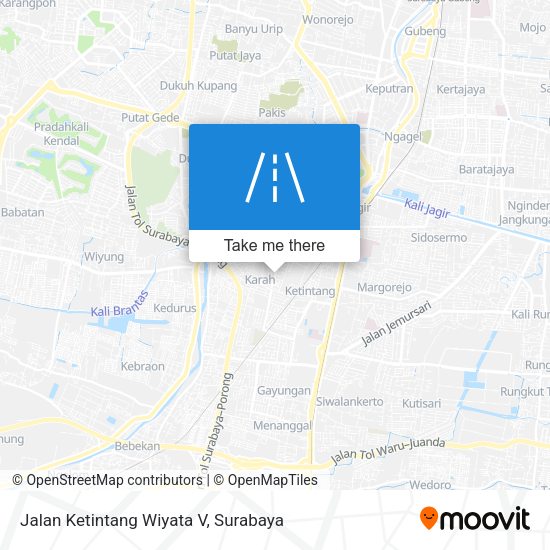 Jalan Ketintang Wiyata V map