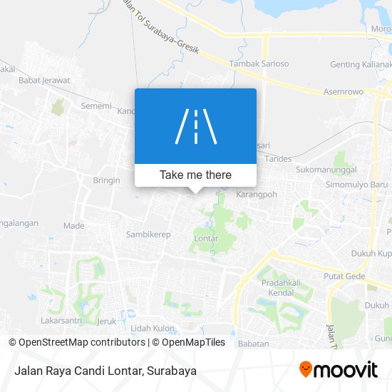 Jalan Raya Candi Lontar map