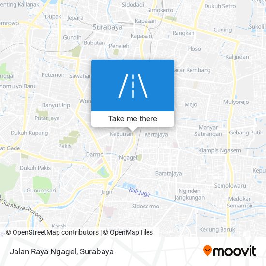 Jalan Raya Ngagel map