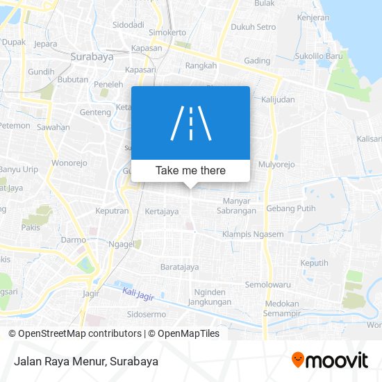 Jalan Raya Menur map