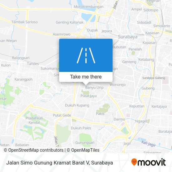 Jalan Simo Gunung Kramat Barat V map