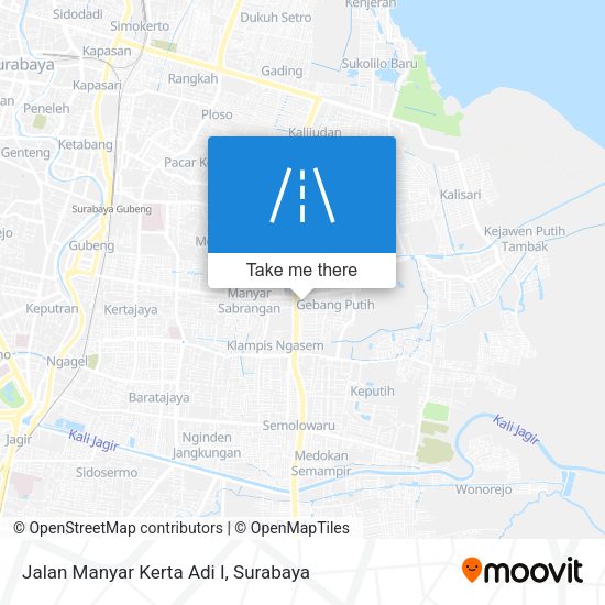 Jalan Manyar Kerta Adi I map