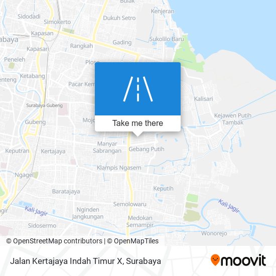 Jalan Kertajaya Indah Timur X map