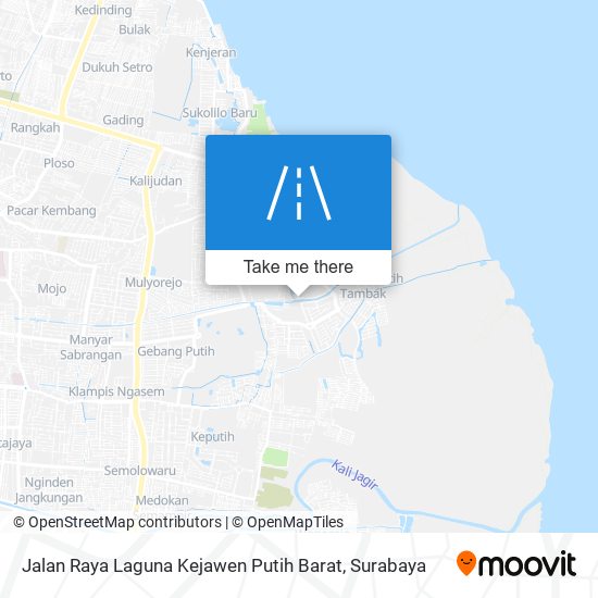 Jalan Raya Laguna Kejawen Putih Barat map