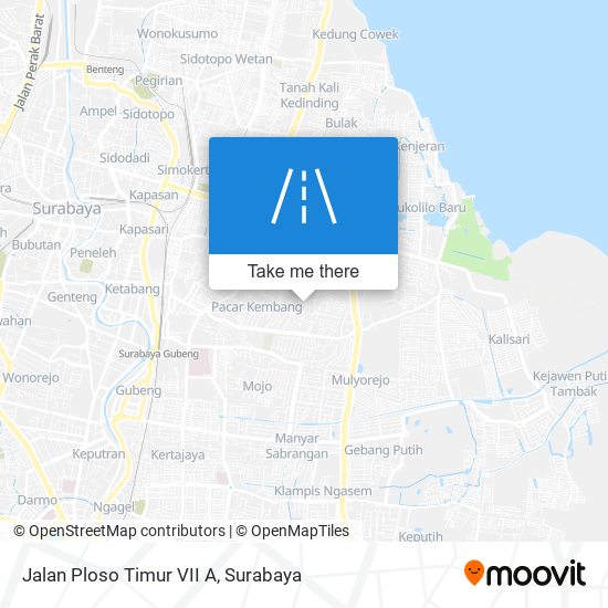 Jalan Ploso Timur VII A map