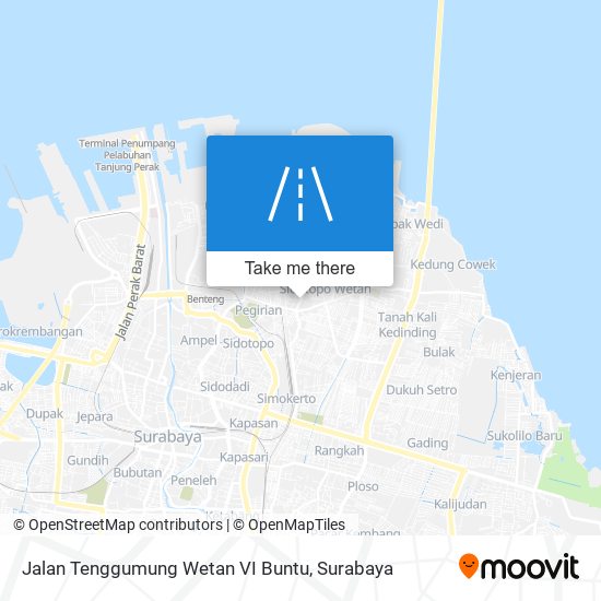 Jalan Tenggumung Wetan VI Buntu map