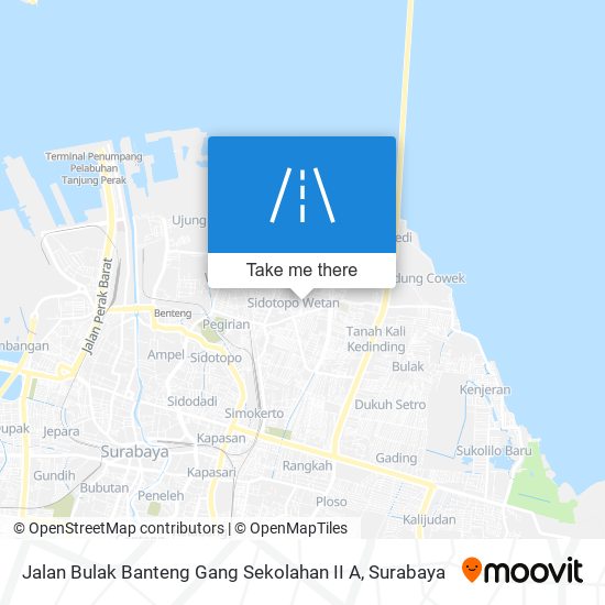 Jalan Bulak Banteng Gang Sekolahan II A map