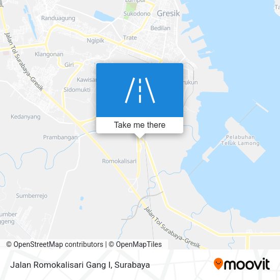 Jalan Romokalisari Gang I map