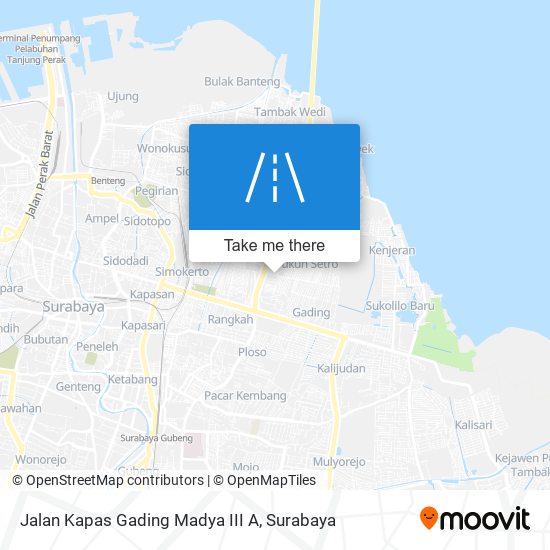 Jalan Kapas Gading Madya III A map