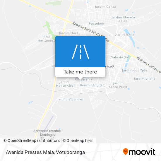 Mapa Avenida Prestes Maia