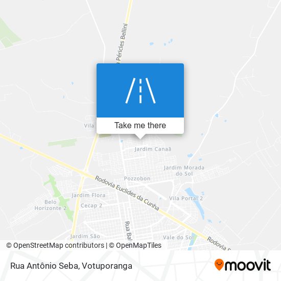 Mapa Rua Antônio Seba