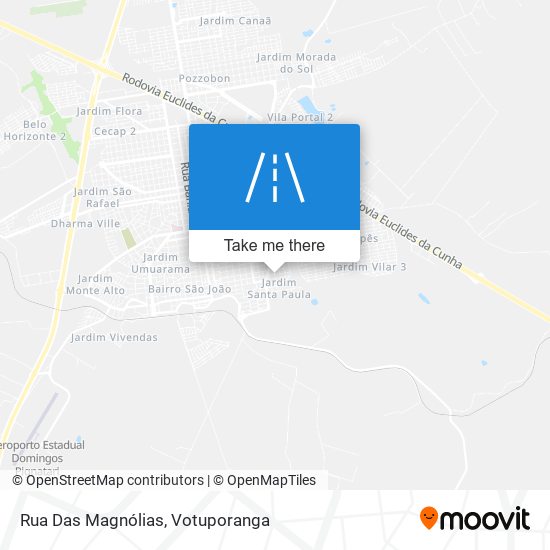 Mapa Rua Das Magnólias