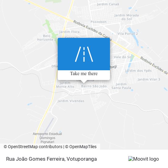 Mapa Rua João Gomes Ferreira