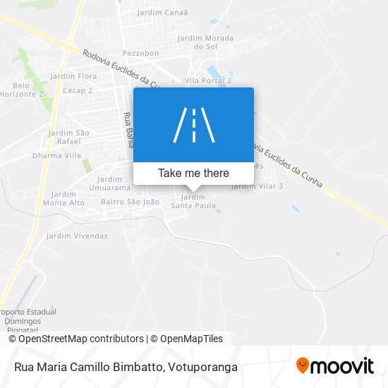 Mapa Rua Maria Camillo Bimbatto