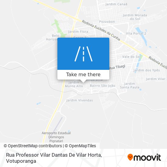 Mapa Rua Professor Vilar Dantas De Vilar Horta