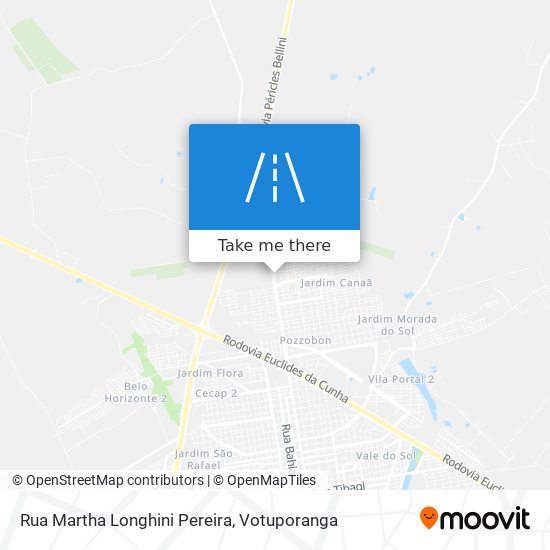 Mapa Rua Martha Longhini Pereira