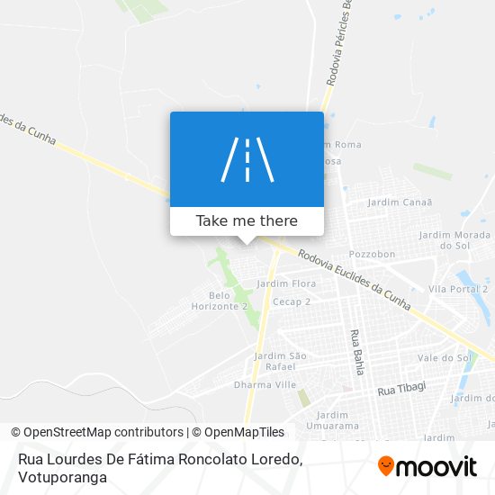 Mapa Rua Lourdes De Fátima Roncolato Loredo