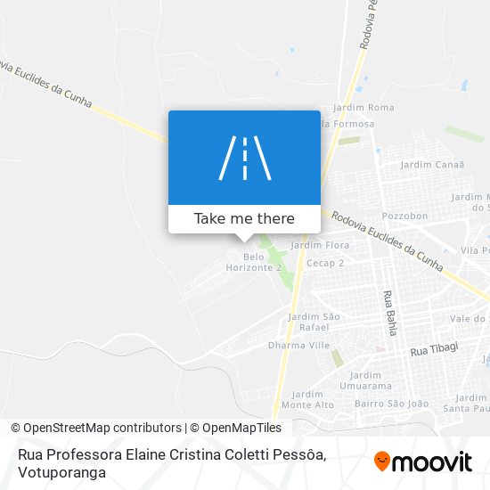 Rua Professora Elaine Cristina Coletti Pessôa map