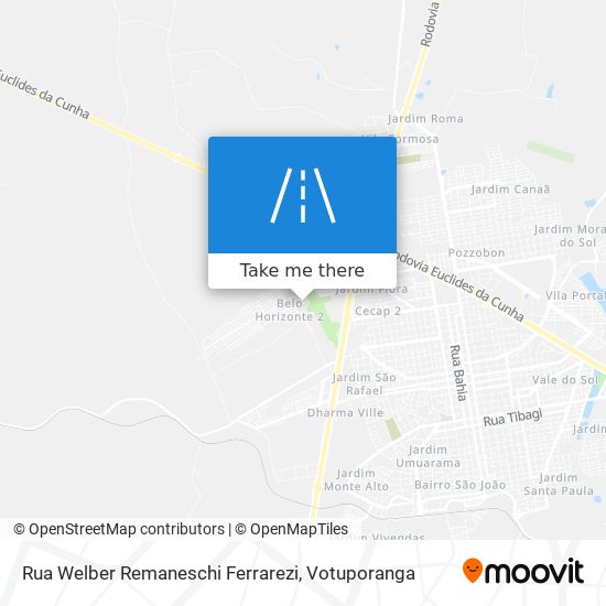 Rua Welber Remaneschi Ferrarezi map