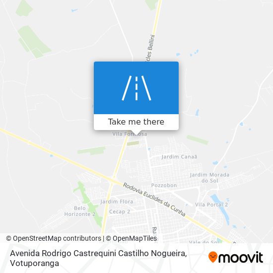 Avenida Rodrigo Castrequini Castilho Nogueira map