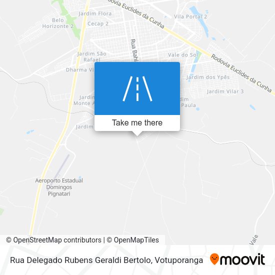 Rua Delegado Rubens Geraldi Bertolo map