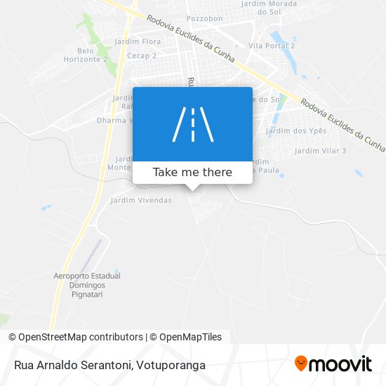 Mapa Rua Arnaldo Serantoni