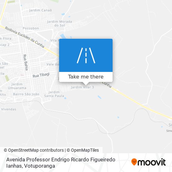 Mapa Avenida Professor Endrigo Ricardo Figueiredo Ianhas