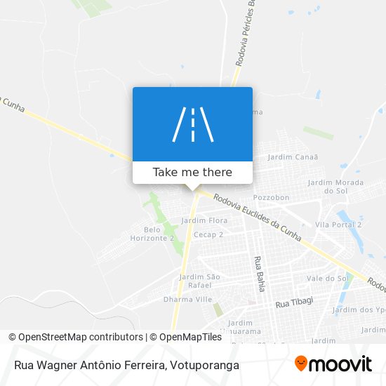 Mapa Rua Wagner Antônio Ferreira