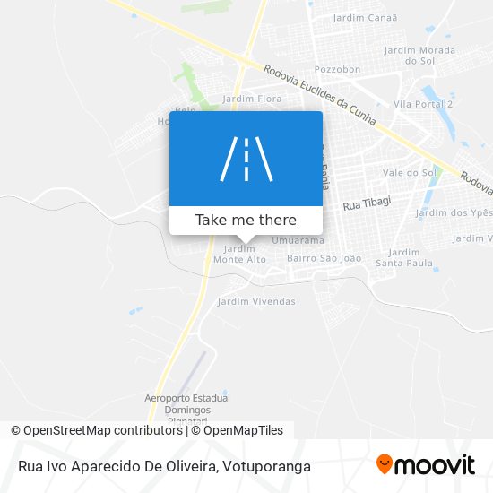 Mapa Rua Ivo Aparecido De Oliveira