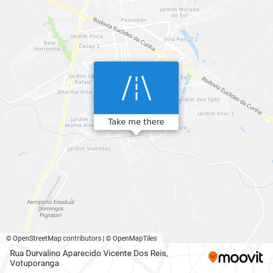 Rua Durvalino Aparecido Vicente Dos Reis map