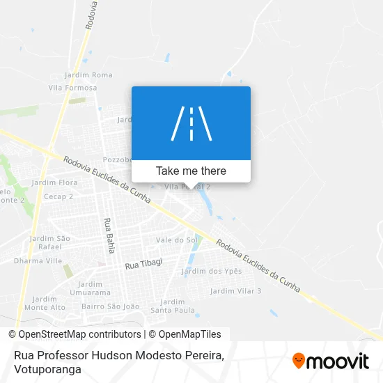 Rua Professor Hudson Modesto Pereira map