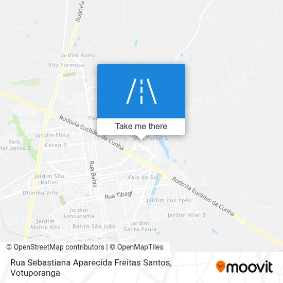 Rua Sebastiana Aparecida Freitas Santos map