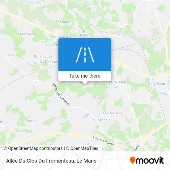 Allée Du Clos Du Fromenteau map