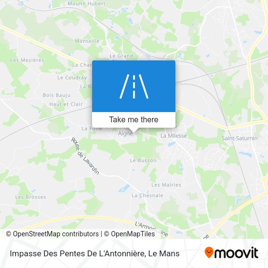Impasse Des Pentes De L'Antonnière map