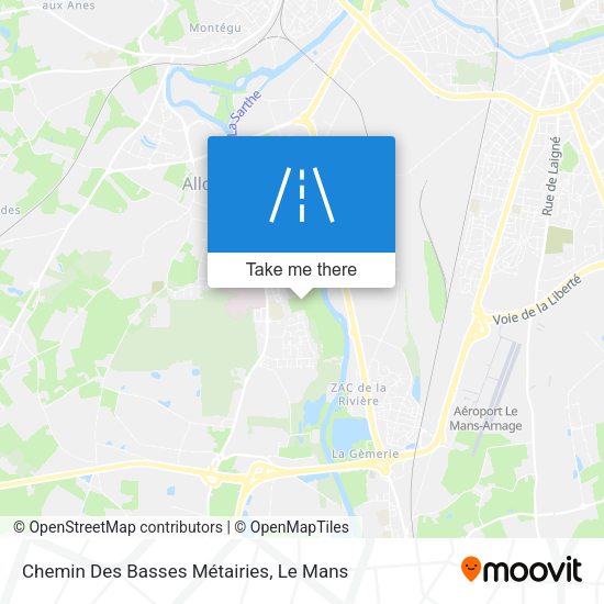 Chemin Des Basses Métairies map