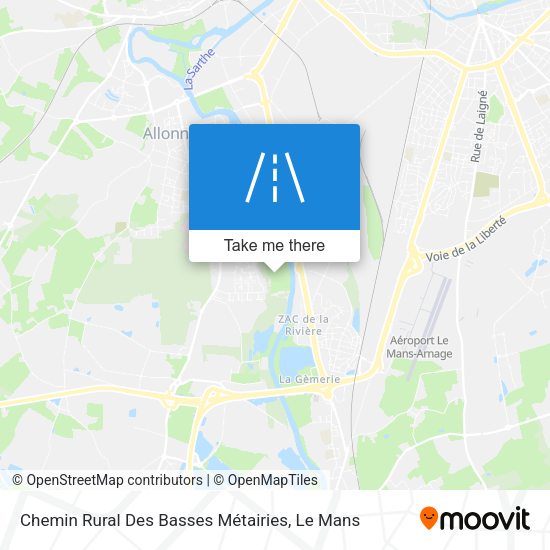 Chemin Rural Des Basses Métairies map