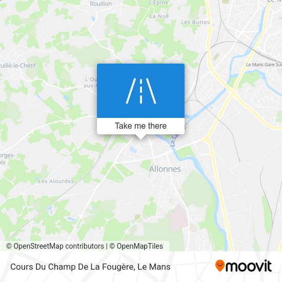 Cours Du Champ De La Fougère map