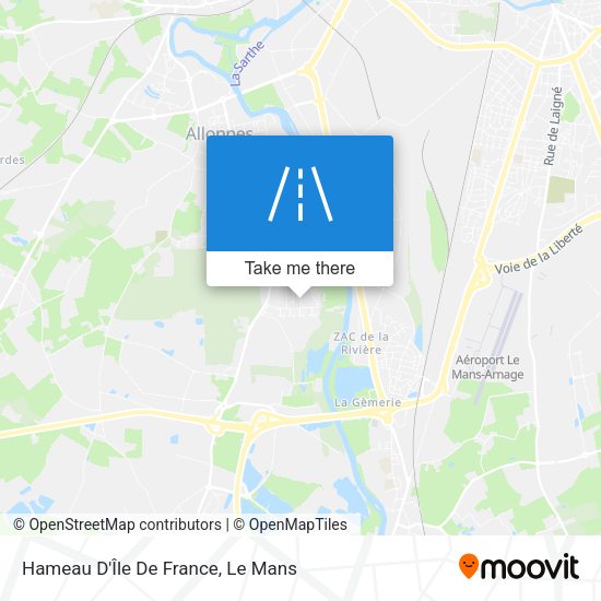 Hameau D'Île De France map