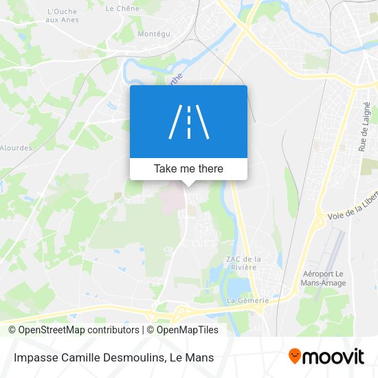 Impasse Camille Desmoulins map