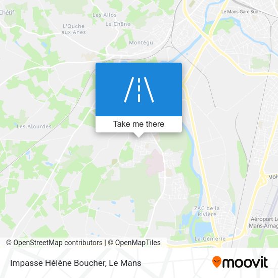 Impasse Hélène Boucher map
