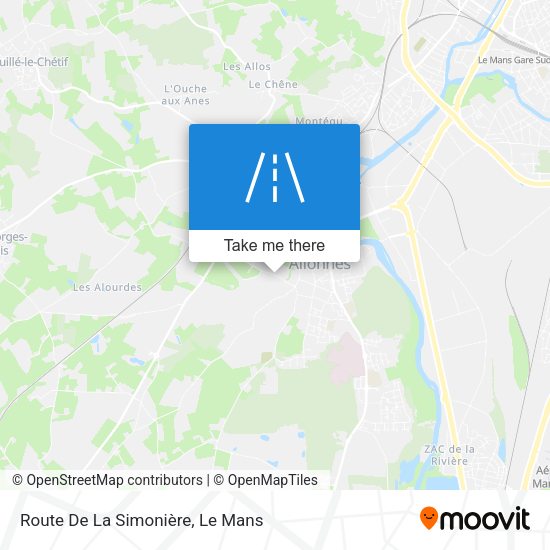 Route De La Simonière map