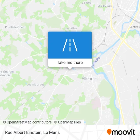 Rue Albert Einstein map