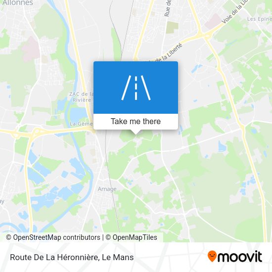 Route De La Héronnière map