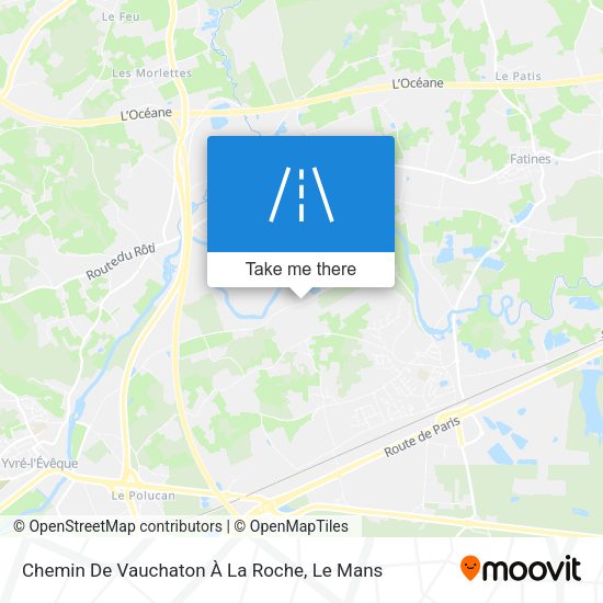 Chemin De Vauchaton À La Roche map